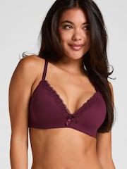 Hunkemoller Dark Purple Non Wired Lola Padded Bra - Image 1 of 5