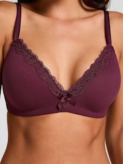 Hunkemoller Dark Purple Non Wired Lola Padded Bra - Image 2 of 5