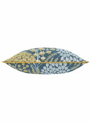 Wylder Blue Saffron Ophelia Floral Jacquard Cushion - Image 4 of 5