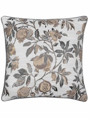 Wylder Natural Pomegranate Floral Jacquard Cushion - Image 3 of 5