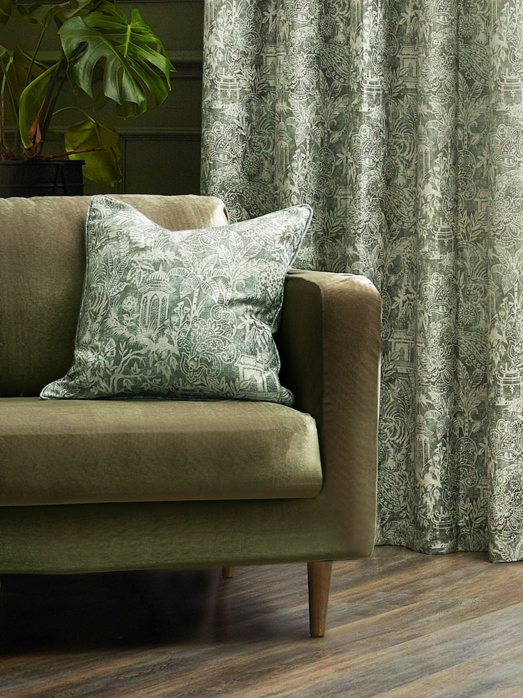 Wylder Tropics Sage Bengal Chenille Cushion - Image 2 of 6 Wylder Tropics Sage Bengal Chenille Cushion - Image 2 of 6