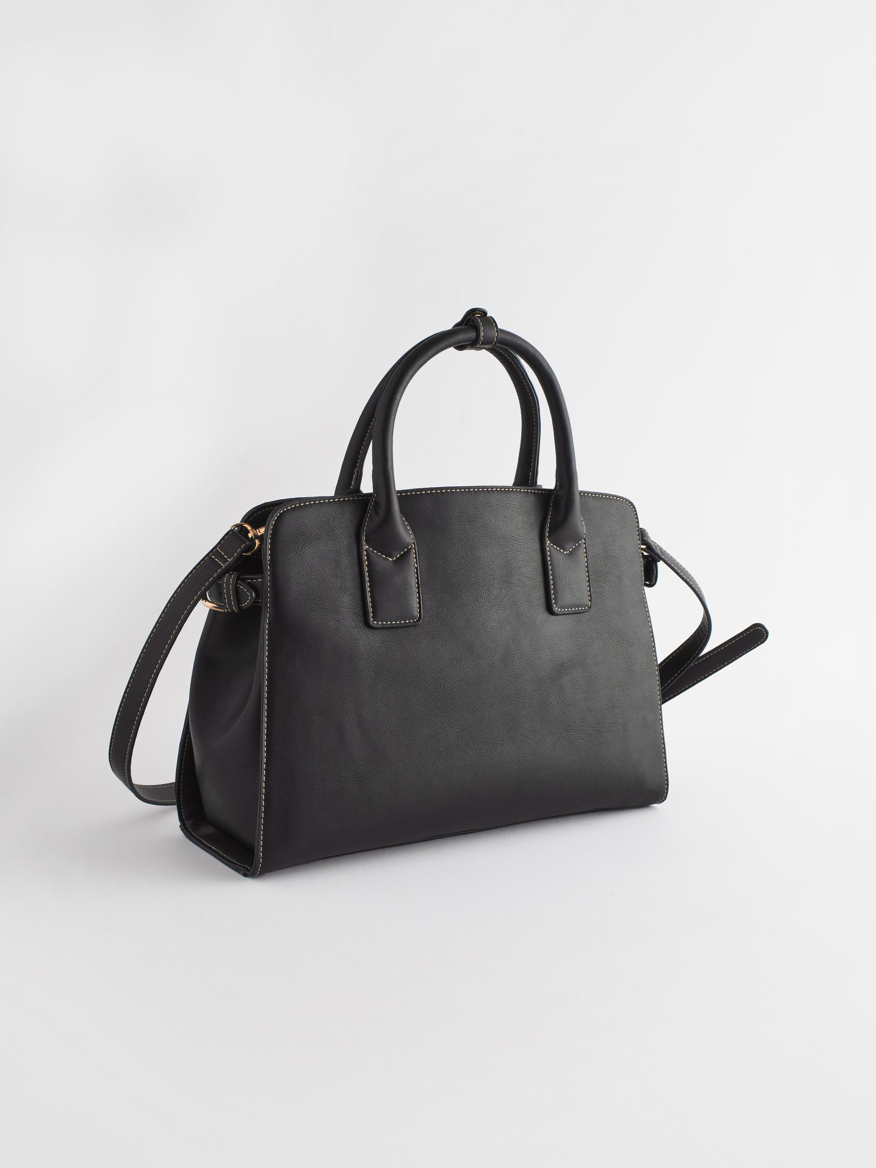 Buy Black Belted Workwear Tote Bag from Next Germany