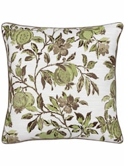 Wylder Green Pomegranate Floral Jacquard Cushion - Image 3 of 5