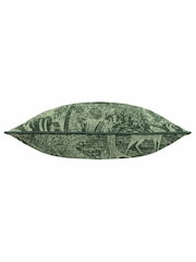 Furn Emerald Winter Woods Animal Chenille Cushion - Image 5 of 6