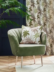 Wylder Green Galapagos Tropical Jacquard Cushion - Image 5 of 5