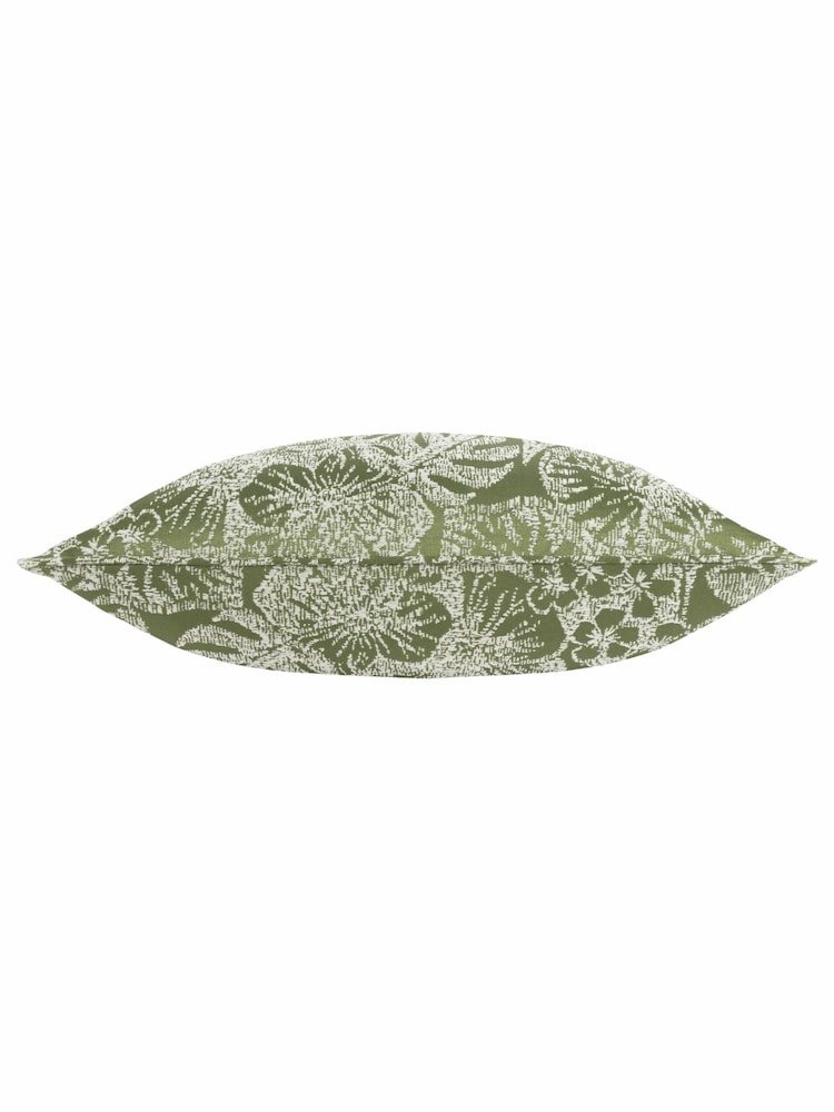 Wylder Olive Bali Botanical Jacquard Cushion - Image 6 of 6