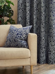 Wylder Midnight Bali Botanical Jacquard Cushion - Image 2 of 5