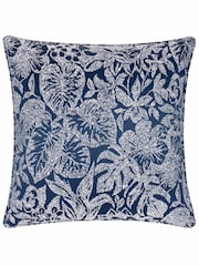 Wylder Midnight Bali Botanical Jacquard Cushion - Image 3 of 5