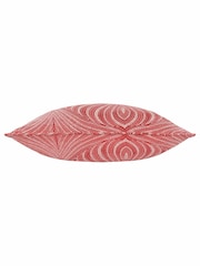 Riva Paoletti Terracotta Gatsby Jacquard Eyelet Cushion - Image 5 of 6