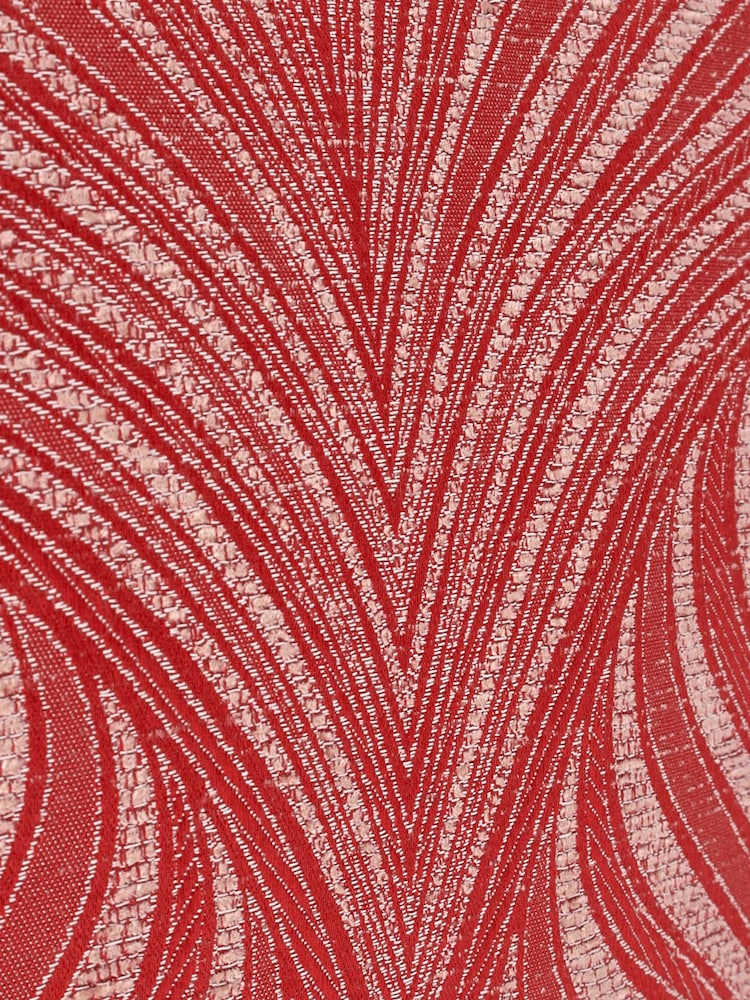 Riva Paoletti Terracotta Gatsby Jacquard Eyelet Cushion - Image 6 of 6