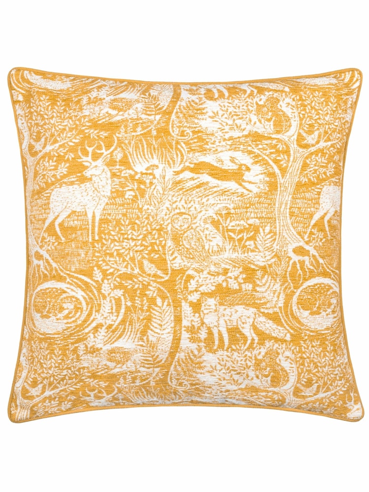 furn. Chenille-Kissen mit Winter-Tiermotiven - Bild 2 von 6 furn. Chenille-Kissen mit Winter-Tiermotiven - Bild 2 von 6