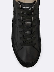 AllSaints Black Liam Lace Up Trainers - Image 2 of 4
