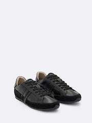 AllSaints Black Liam Lace Up Trainers - Image 3 of 4