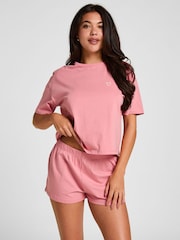 Hunkemoller Pink Cotton Pyjamas Set - Image 1 of 5