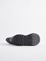 Black Patent Wide Fit (G) Chunky Chelsea Ankle Boots - Image 3 of 5