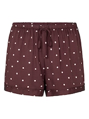 Hunkemoller Brown Satin Short Pyjamas - Image 4 of 5