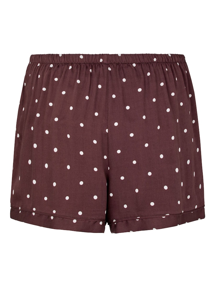 Hunkemoller Brown Satin Short Pyjamas - Image 5 of 5 Hunkemoller Brown Satin Short Pyjamas - Image 5 of 5