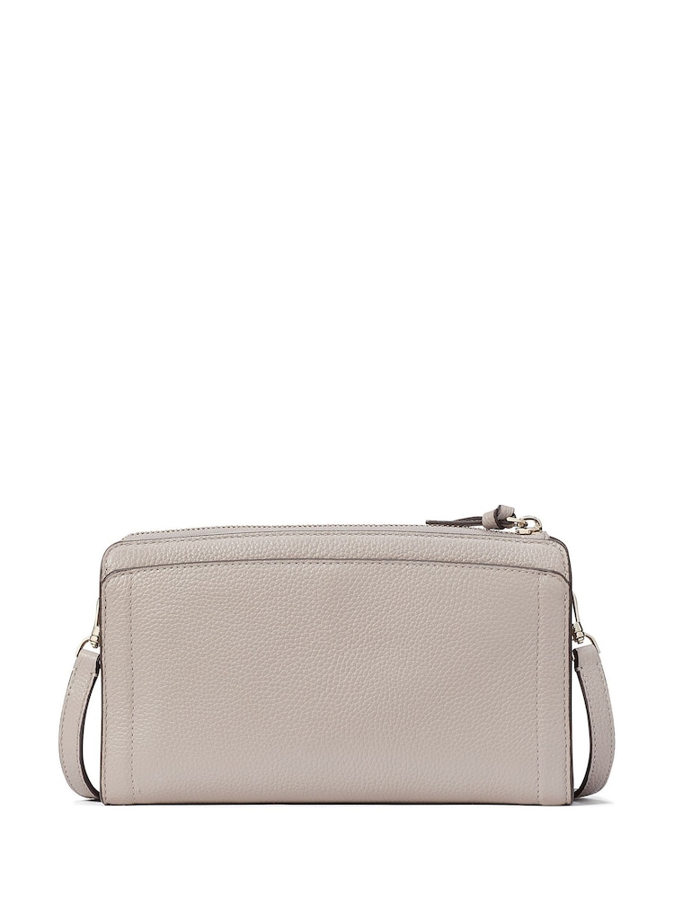 kate spade new york Small Grey Knott Pebbled Leather Cross-Body Bag - Image 3 of 5