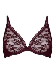 Hunkemoller Purple Aveline Non-Padded Underwired Bra - Image 5 of 6