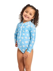 Zoggs Blue Kids Girls Paddle Swimsuit - Image 3 of 7