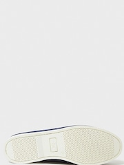 Crew Clothing Blue Slip On Leather Deck Shoes - Image 3 of 5