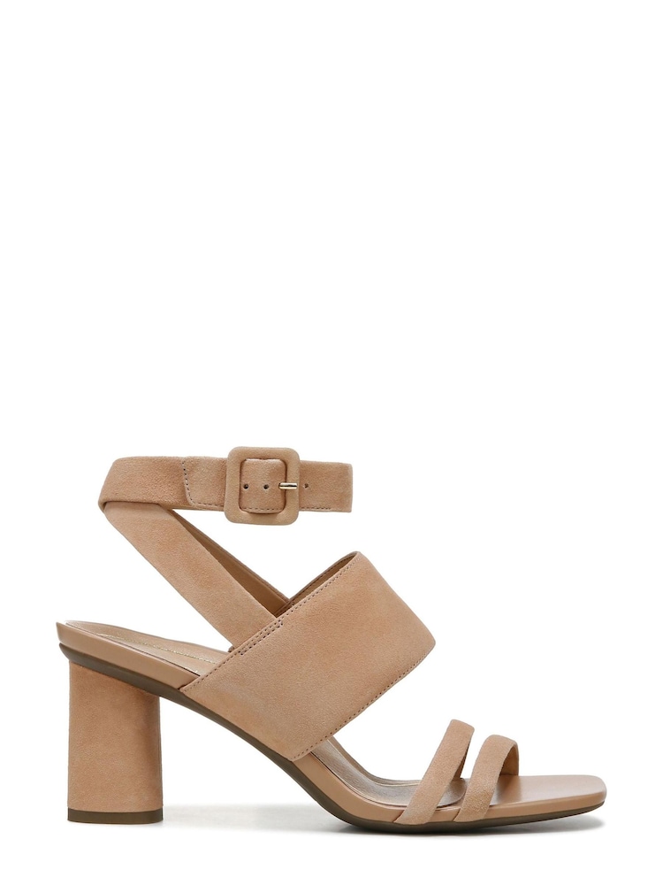 Vionic Yasmin Suede Heeled Brown Sandals - Image 1 of 7 Vionic Yasmin Suede Heeled Brown Sandals - Image 1 of 7