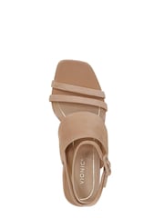 Vionic Yasmin Suede Heeled Brown Sandals - Image 6 of 7