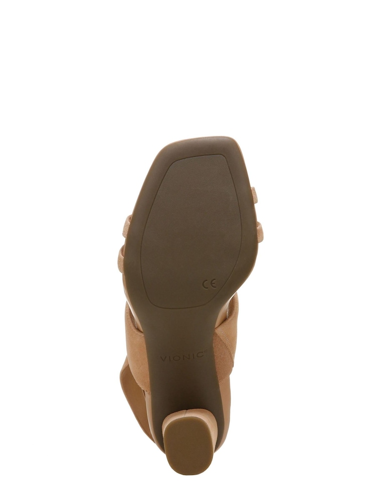 Vionic Yasmin Suede Heeled Brown Sandals - Image 7 of 7 Vionic Yasmin Suede Heeled Brown Sandals - Image 7 of 7