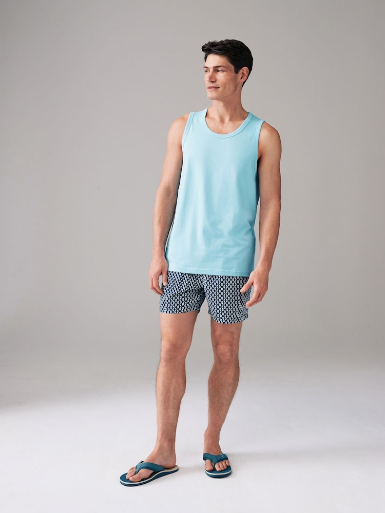 Light Blue 100% Cotton Vest - Image 2 of 7