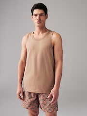 Stone Neutral 100% Cotton Vest - Image 1 of 7