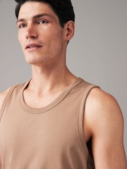 Stone Neutral 100% Cotton Vest - Image 4 of 7