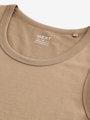 Stone Neutral 100% Cotton Vest - Image 6 of 7