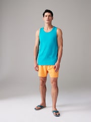 Aqua Blue 100% Cotton Vest - Image 2 of 7