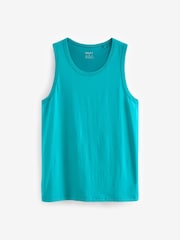 Aqua Blue 100% Cotton Vest - Image 5 of 7
