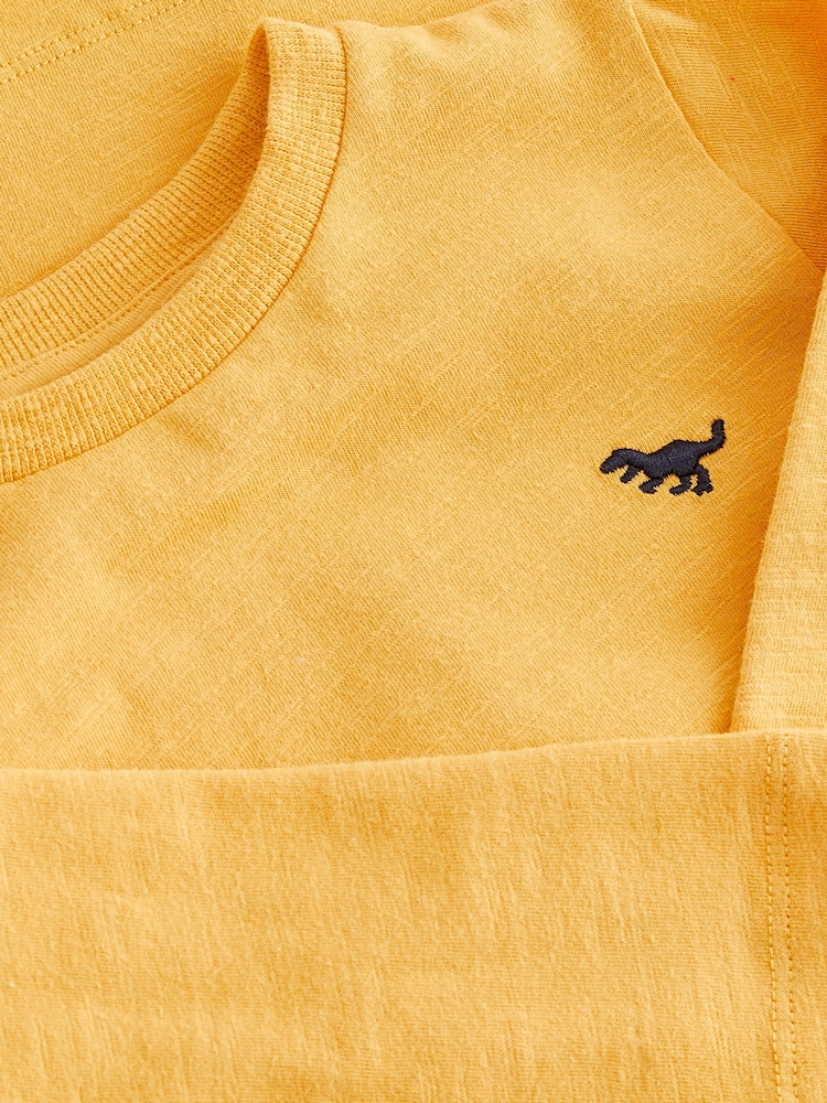 Ochre Yellow Long Sleeve Plain T-Shirt (3mths-7yrs) - Image 3 of 3