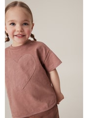 Brown 100% Cotton Short Sleeve Appliqué T-Shirt (3mths-7yrs) - Image 1 of 6