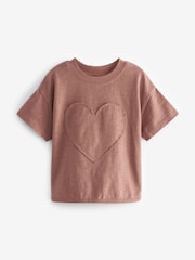 Brown 100% Cotton Short Sleeve Appliqué T-Shirt (3mths-7yrs) - Image 4 of 6