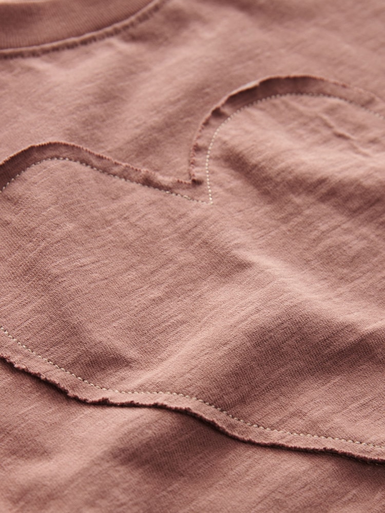 Brown 100% Cotton Short Sleeve Appliqué T-Shirt (3mths-7yrs) - Image 6 of 6