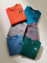 Green Helicopter 100% Cotton Long Sleeves Semi Plain T-Shirt (3mths-7yrs) - Image 4 of 4