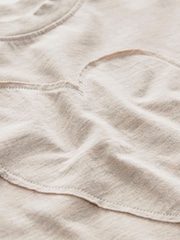 Oatmeal 100% Cotton Short Sleeve Appliqué T-Shirt (3mths-7yrs) - Image 3 of 3