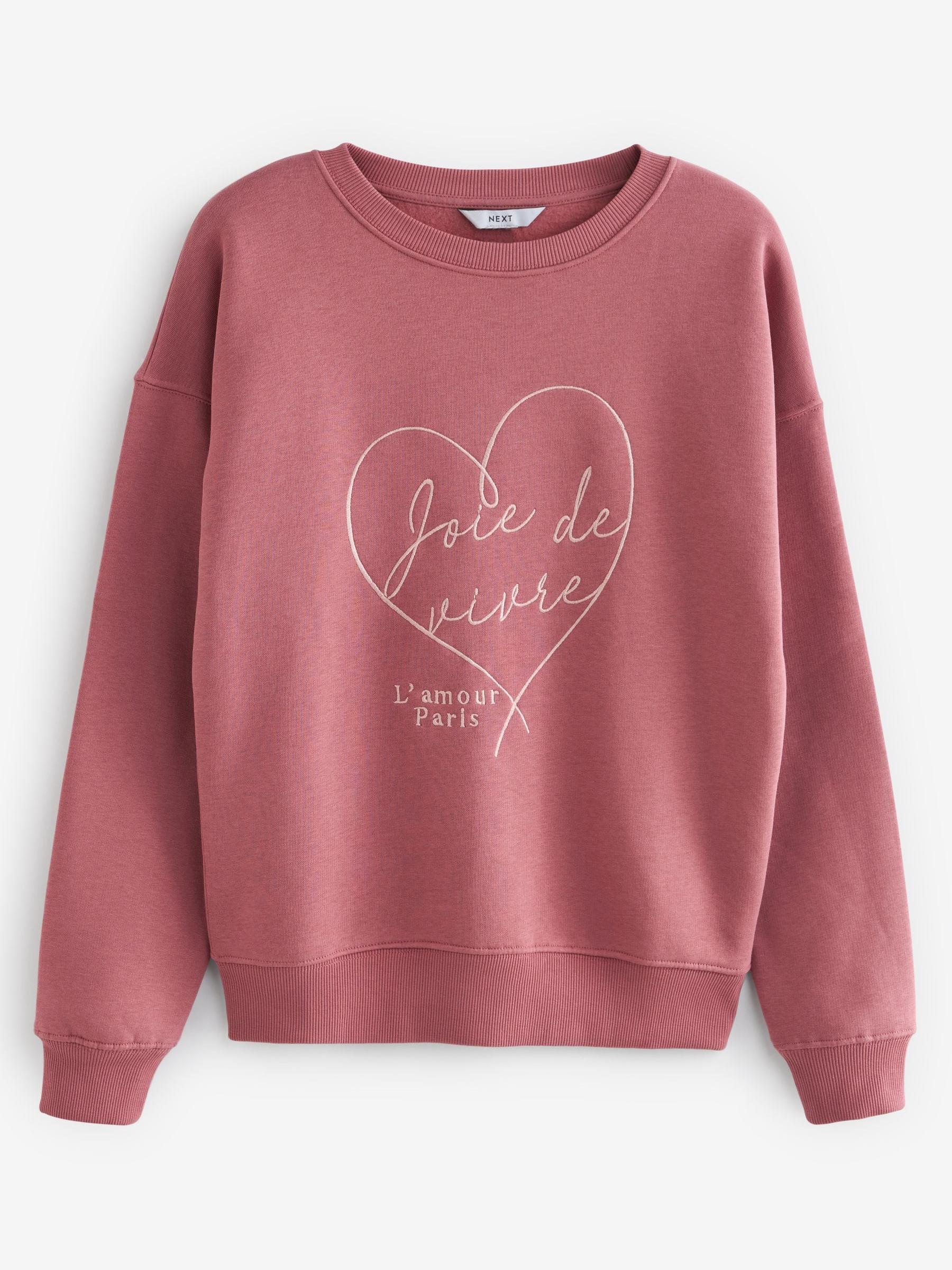 Next pink sweatshirt clearance