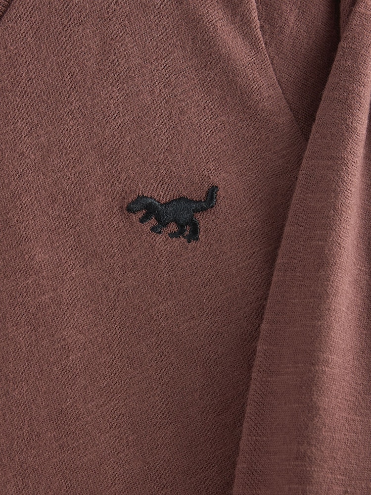 Brown Long Sleeve Plain T-Shirt (3mths-7yrs) - Image 3 of 3