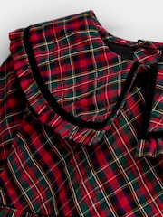 JoJo Maman Bébé Check Frill Collar Dress - 7şəkildən 6 şəkil