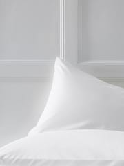Set of 2 White Cotton Rich Pillowcases - Image 2 of 2