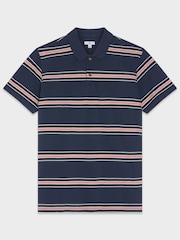 M&Co Blue Stripe Polo Shirt - Image 1 of 1