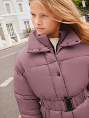 Lipsy Purple Short Padded Coat (5-16yrs) - Image 2 of 9