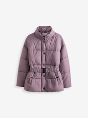 Lipsy Purple Short Padded Coat (5-16yrs) - Image 5 of 9