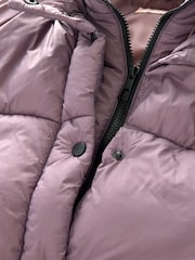 Lipsy Purple Short Padded Coat (5-16yrs) - Image 9 of 9