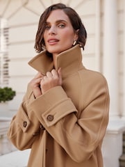 Love & Roses Camel Car Coat - Image 2 of 4