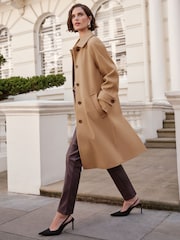 Love & Roses Camel Car Coat - Image 4 of 4